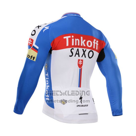 2015 Fietskleding Tinkoff Saxo Bank Kampioen Slowakije Lange Mouwen en Koersbroek